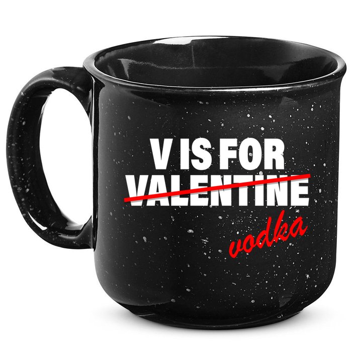 V Is For Val VODKA 15oz Campfire Ceramic Mug