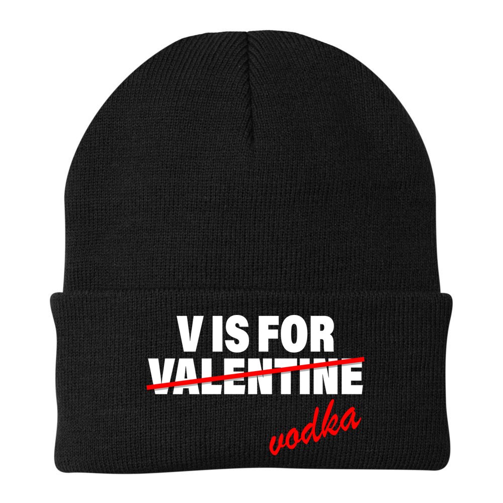 V Is For Val VODKA Beanie