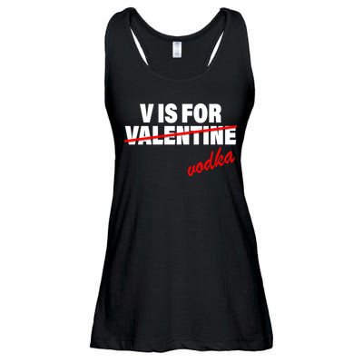 V Is For Val VODKA Ladies Essential Flowy Tank
