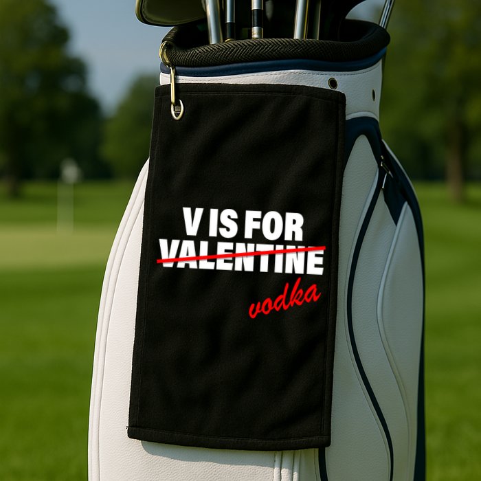 V Is For Val VODKA Golf Towel