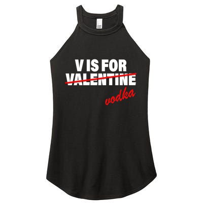 V Is For Val VODKA Women's Perfect Tri Rocker Tank