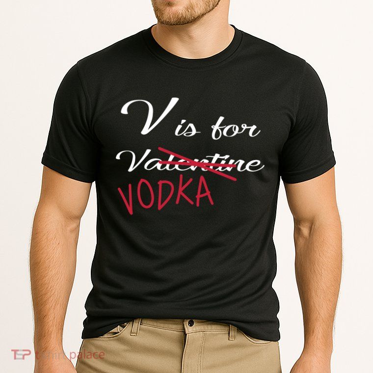 V Is For Valentine Vodka Performance Shirt