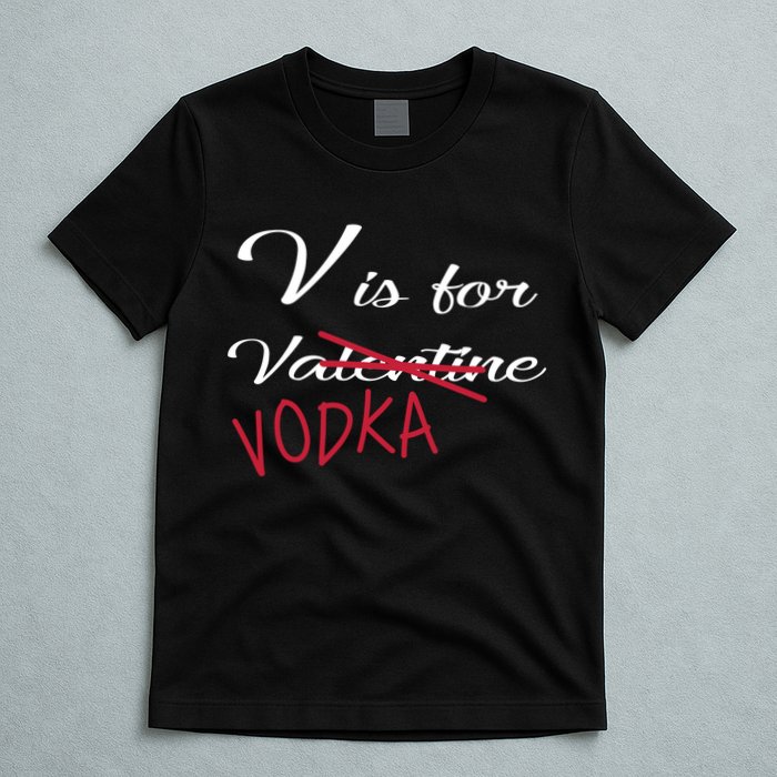 V Is For Valentine Vodka T-Shirt