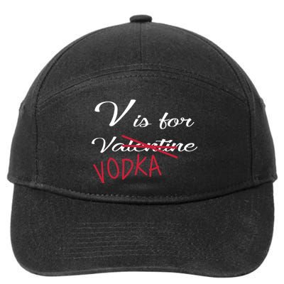 V Is For Valentine Vodka 7-Panel Snapback Hat