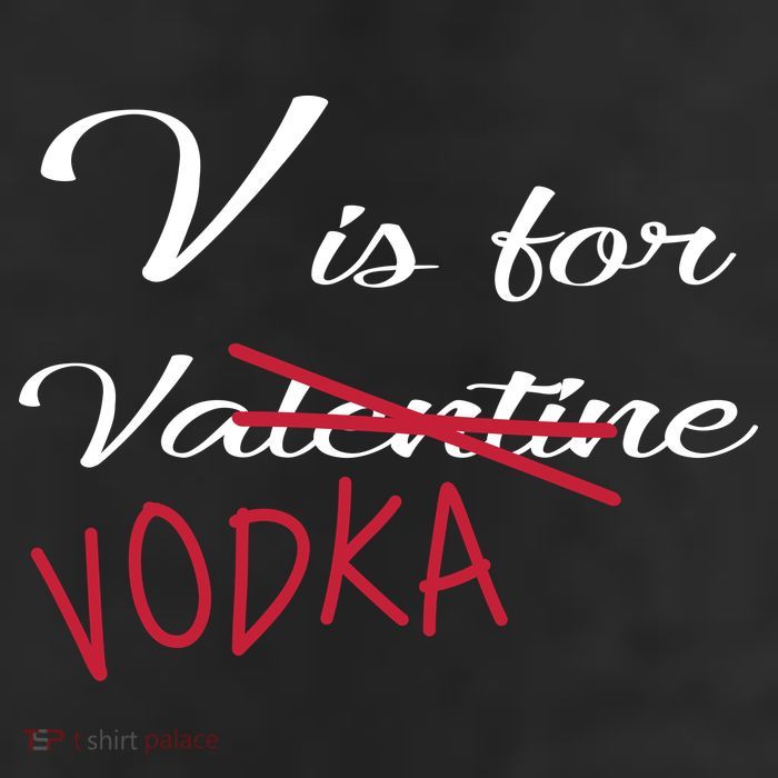 V Is For Valentine Vodka 11oz C Handle Ceramic Mug