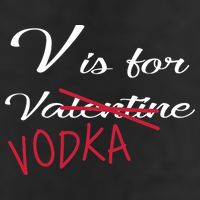 V Is For Valentine Vodka Golf Towel