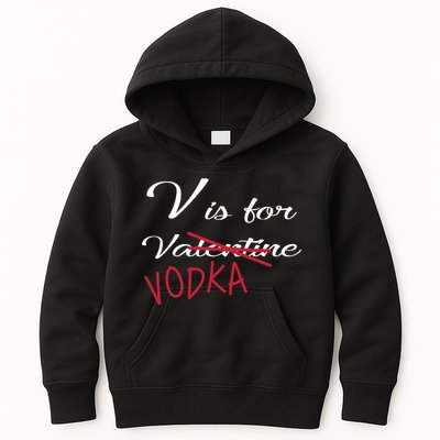 V Is For Valentine Vodka Kids Hoodie