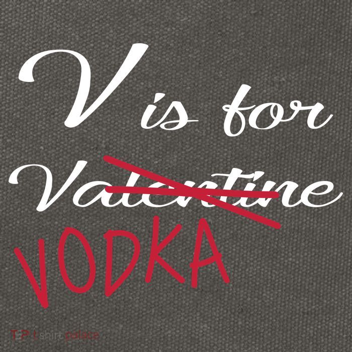 V Is For Valentine Vodka Cotton Canvas Backpack
