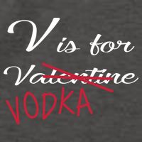 V Is For Valentine Vodka Vector Backpack