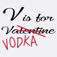 V Is For Valentine Vodka Garment-Dyed Sweatshirt