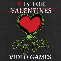 V Is For Video Games Anti Valentines Golf Towel