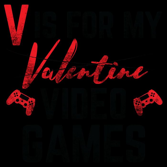 V Is For Video Games Funny Valentines Day Mug