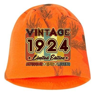 Vintage 1924 100th Birthday Limited Edition Awesome Epic Legend Kati - Camo Knit Beanie