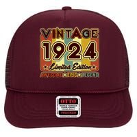 Vintage 1924 100th Birthday Limited Edition Awesome Epic Legend High Crown Mesh Back Trucker Hat