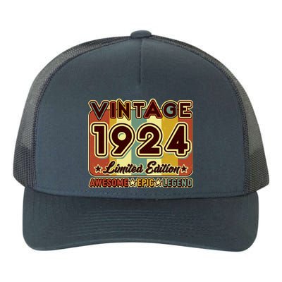 Vintage 1924 100th Birthday Limited Edition Awesome Epic Legend Yupoong Adult 5-Panel Trucker Hat