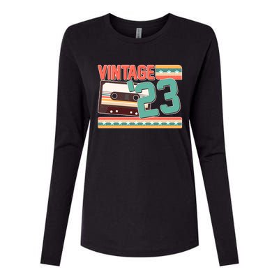 Vintage 1923 100th Birthday Cassette Tape Womens Cotton Relaxed Long Sleeve T-Shirt