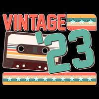 Vintage 1923 100th Birthday Cassette Tape Button
