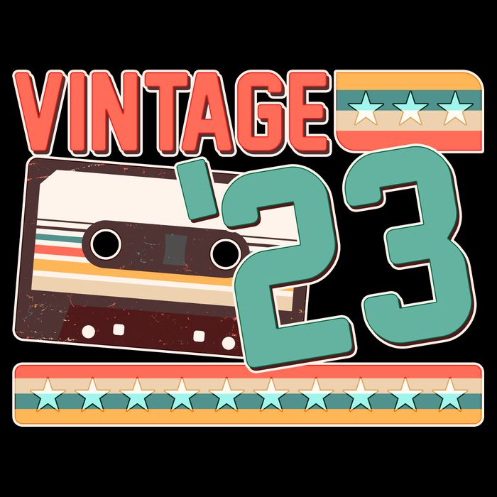 Vintage 1923 100th Birthday Cassette Tape Button