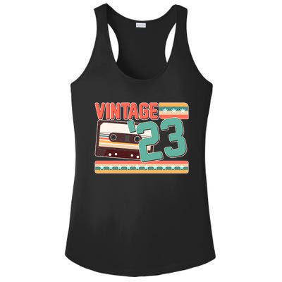 Vintage 1923 100th Birthday Cassette Tape Ladies PosiCharge Competitor Racerback Tank