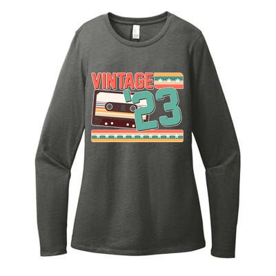 Vintage 1923 100th Birthday Cassette Tape Womens CVC Long Sleeve Shirt