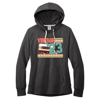 Vintage 1923 100th Birthday Cassette Tape Women's Fleece Hoodie