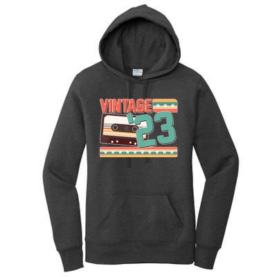 Vintage 1923 100th Birthday Cassette Tape Women's Pullover Hoodie