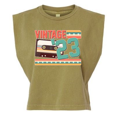Vintage 1923 100th Birthday Cassette Tape Garment-Dyed Women's Muscle Tee