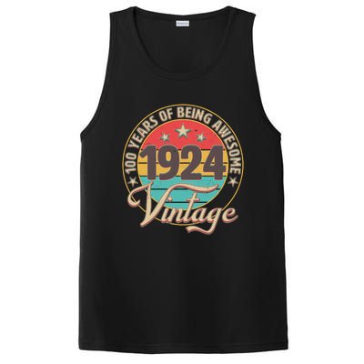 Vintage 1924 100 Years Of Being Awesome PosiCharge Competitor Tank