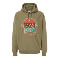 Vintage 1924 100 Years Of Being Awesome Premium Hoodie