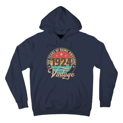 Vintage 1924 100 Years Of Being Awesome Hoodie