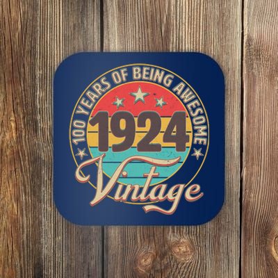 Vintage 1924 100 Years Of Being Awesome Coaster