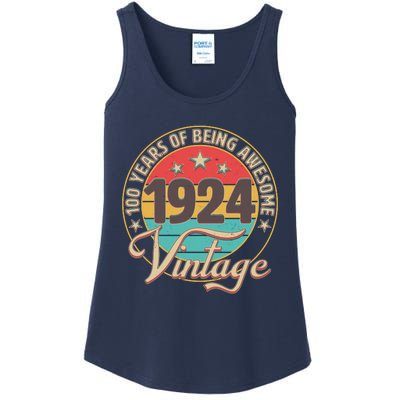 Vintage 1924 100 Years Of Being Awesome Ladies Essential Tank