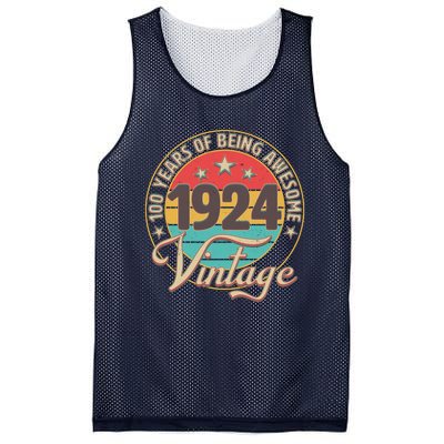 Vintage 1924 100 Years Of Being Awesome Mesh Reversible Basketball Jersey Tank