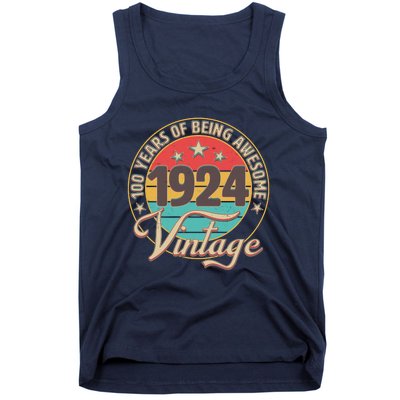 Vintage 1924 100 Years Of Being Awesome Tank Top