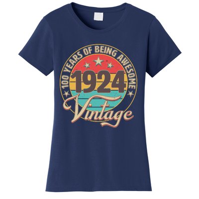 Vintage 1924 100 Years Of Being Awesome Women's T-Shirt