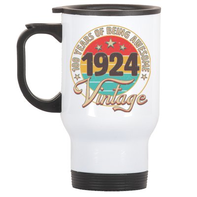 Vintage 1924 100 Years Of Being Awesome Stainless Steel Travel Mug