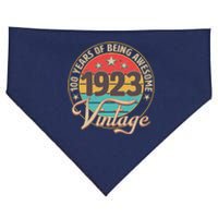 Vintage 1923 100 Years Of Being Awesome USA-Made Doggie Bandana