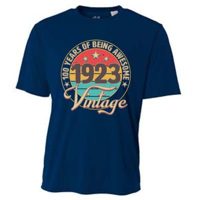 Vintage 1923 100 Years Of Being Awesome Cooling Performance Crew T-Shirt