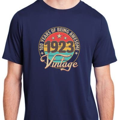 Vintage 1923 100 Years Of Being Awesome Adult ChromaSoft Performance T-Shirt