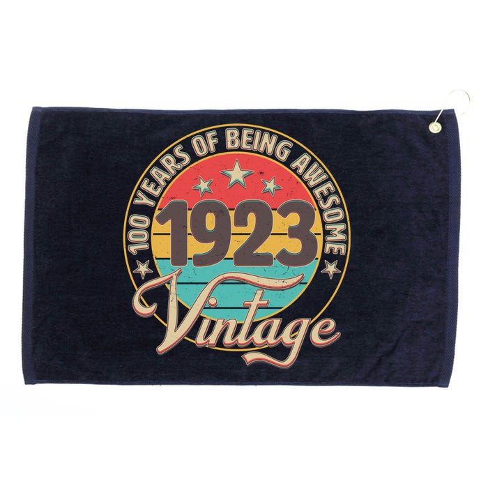 Vintage 1923 100 Years Of Being Awesome Grommeted Golf Towel