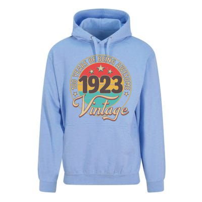 Vintage 1923 100 Years Of Being Awesome Unisex Surf Hoodie