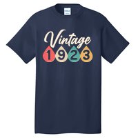 Vintage 1923 100th Birthday Retro Teardrop Design Tall T-Shirt