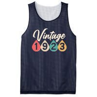 Vintage 1923 100th Birthday Retro Teardrop Design Mesh Reversible Basketball Jersey Tank