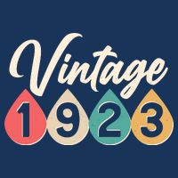 Vintage 1923 100th Birthday Retro Teardrop Design Premium T-Shirt