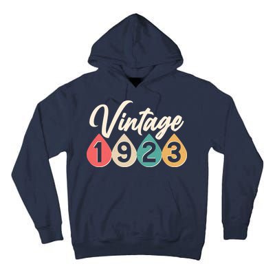 Vintage 1923 100th Birthday Retro Teardrop Design Tall Hoodie
