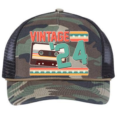 Vintage 1924 100th Birthday Cassette Tape Retro Rope Trucker Hat Cap