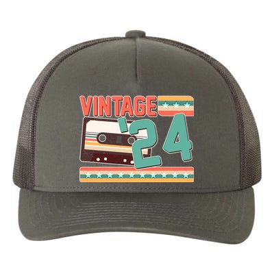 Vintage 1924 100th Birthday Cassette Tape Yupoong Adult 5-Panel Trucker Hat