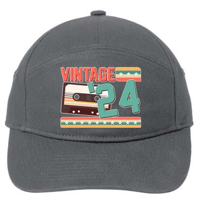 Vintage 1924 100th Birthday Cassette Tape 7-Panel Snapback Hat