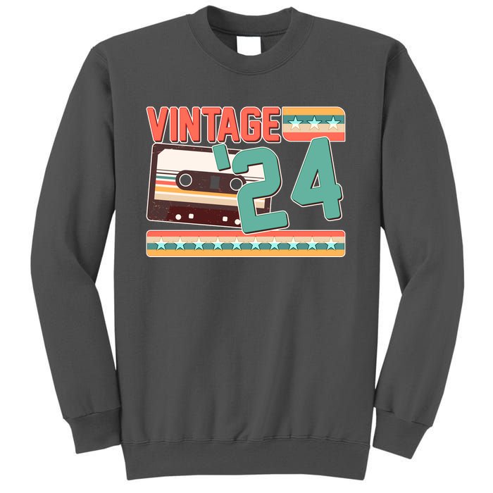 Vintage 1924 100th Birthday Cassette Tape Tall Sweatshirt