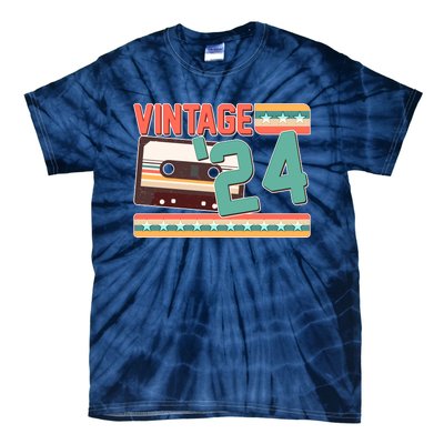 Vintage 1924 100th Birthday Cassette Tape Tie-Dye T-Shirt